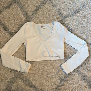 Garage long sleeve crop top
